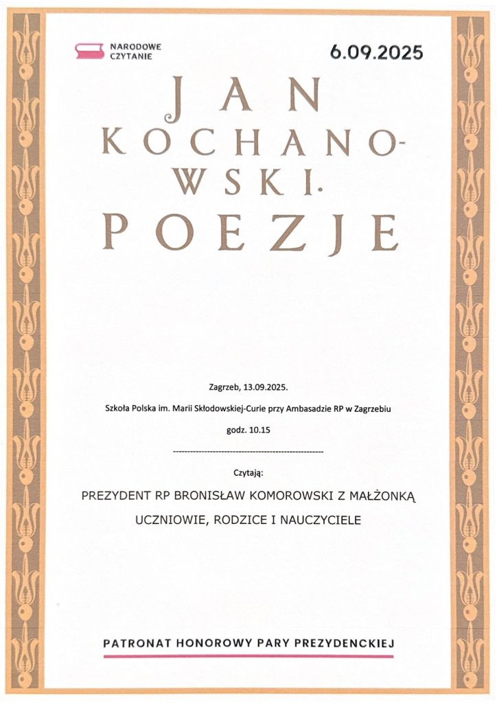 NARODOWE CZYTANIE 2025